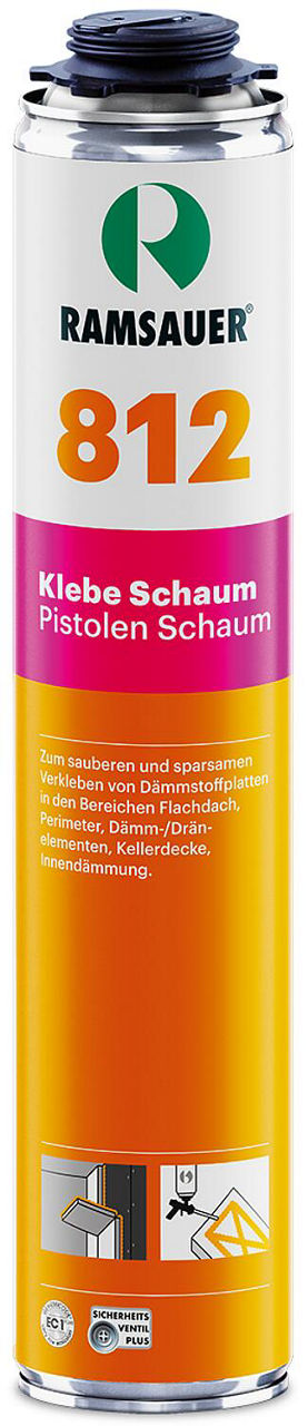 Mousse adhésive PU 1K Ramsauer 812, 750 ml, classe feu E