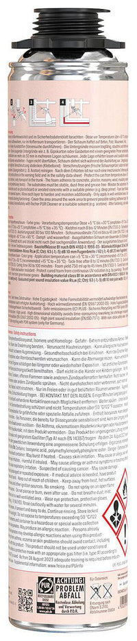 Mousse coupe-feu Fischer PUP B1 750, 750 ml