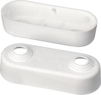 Rosace double de radiateur blanche pour tube Ø 10-18 mm