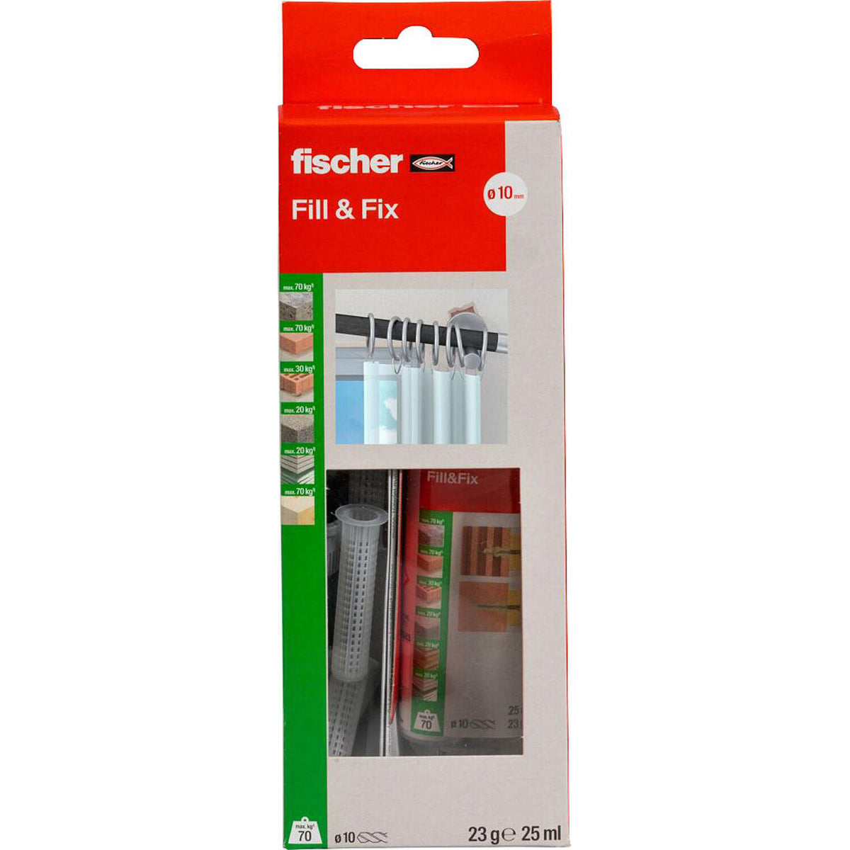 Cheville liquide fill & fix masse d'injection bicomposant 25ml