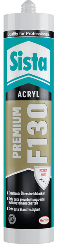 Acrylique Premium SISTA F130 Premium blanc 300ml cartouche