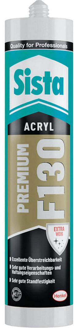 Acrylique Premium SISTA F130 Premium blanc 300ml cartouche