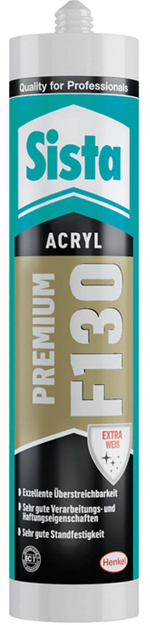 Acrylique Premium SISTA F130 Premium blanc 300ml cartouche
