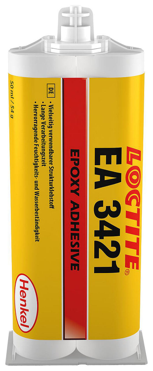 Colle structurale (époxy bi-composant) LOCTITE EA 3421, cartouche double de 50 ml