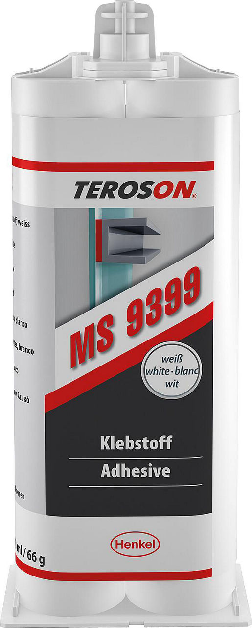 Mastic et colle polymère (modifié au silane) TEROSON MS 9399, cartouche double de 50 ml