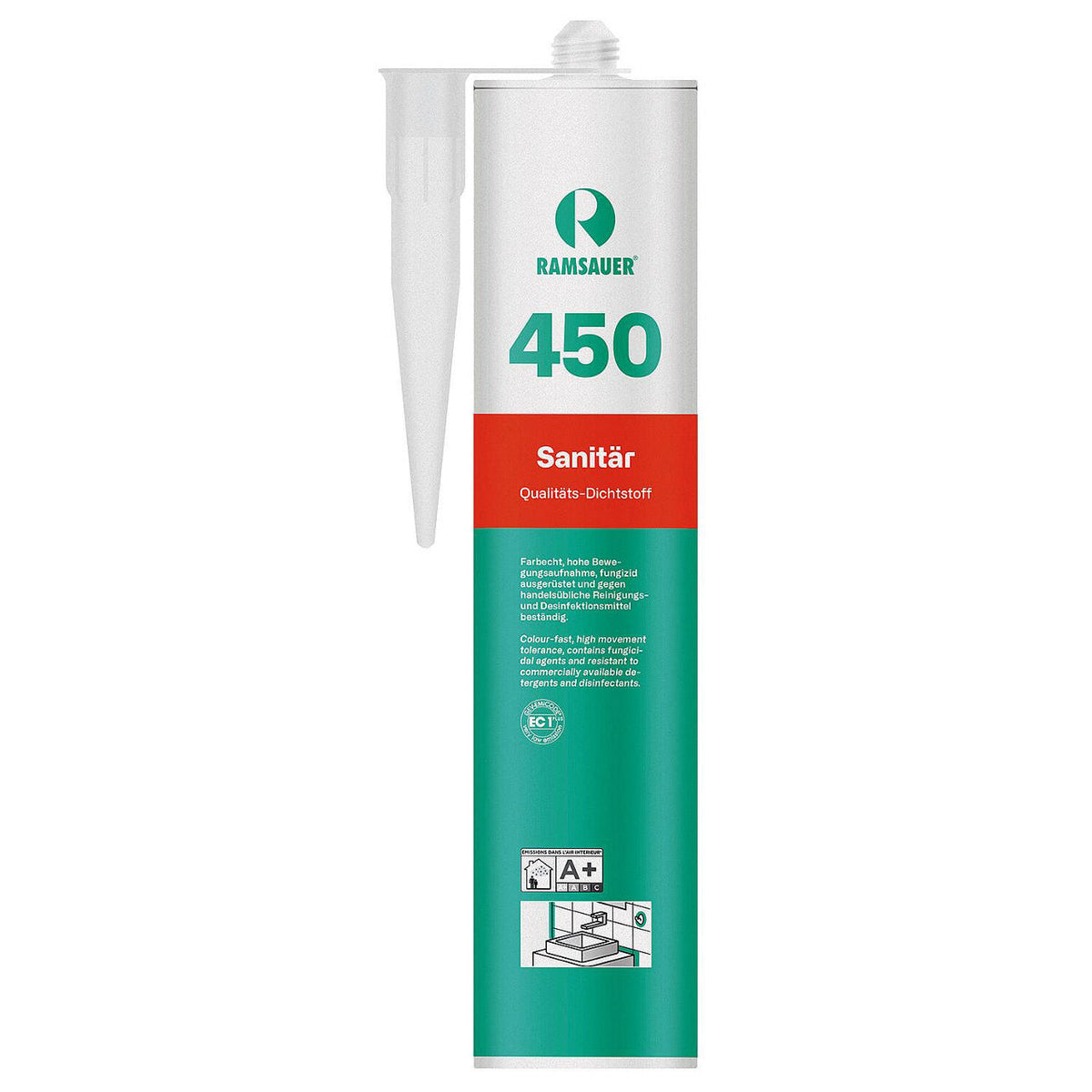 Silicone sanitaire RAMSAUER 450 MATT 310ml cartouche