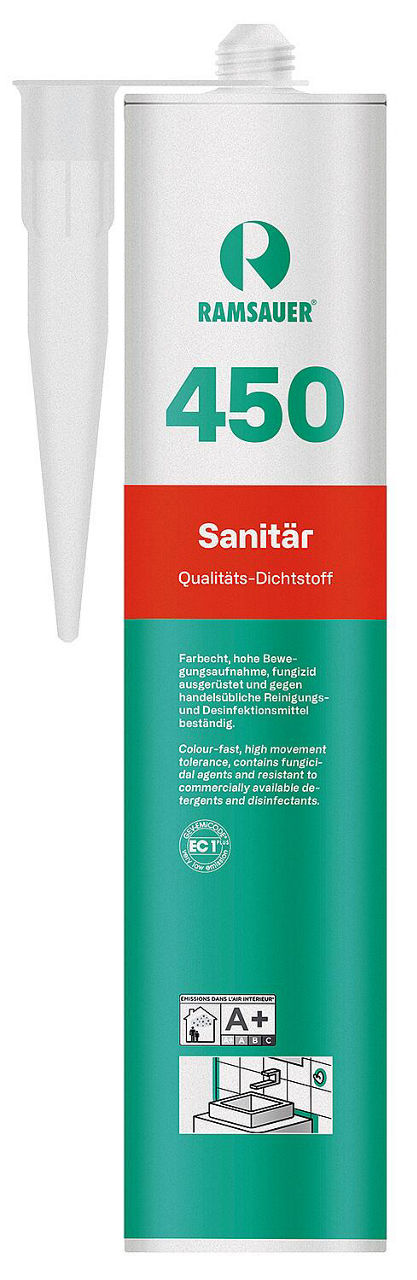 Silicone sanitaire RAMSAUER 450 MATT 310ml cartouche