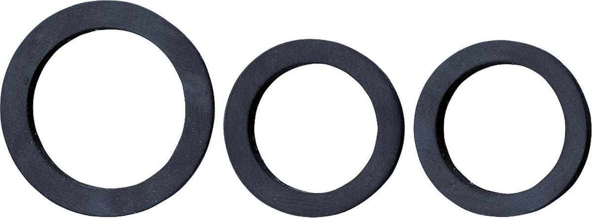 Rubber gasket for screw fittings