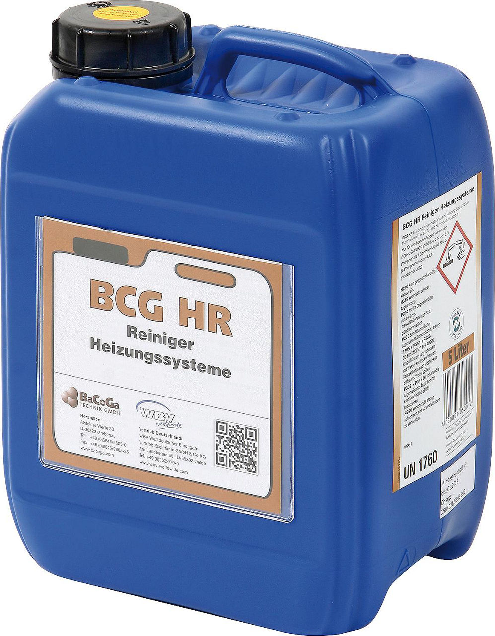 Nettoyant de tuyauterie BCG-HR, bidon de 5 L