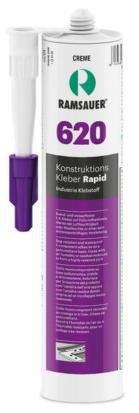 Colle de construction RAMSAUER Rapid 620 crème colle industrielle sans silicone cartouche de 310ml