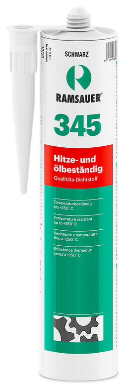 Mastic silicone résistant à la chaleur et à l'huile RAMSAUER 345, cartouche 290ml