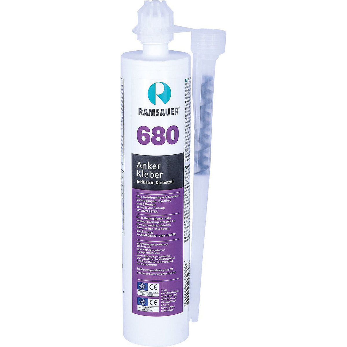 Mortier composite haute performance (2C) RAMSAUER Anker Kleber 680, cartouche 280ml