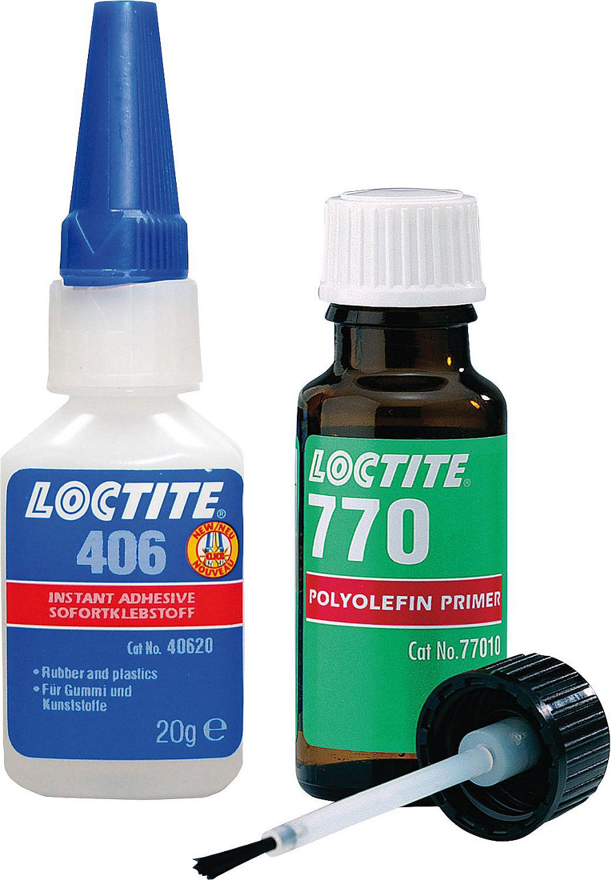 Set de colle pour polyoléfines LOCTITE 406 / SF 770, 20g+10g