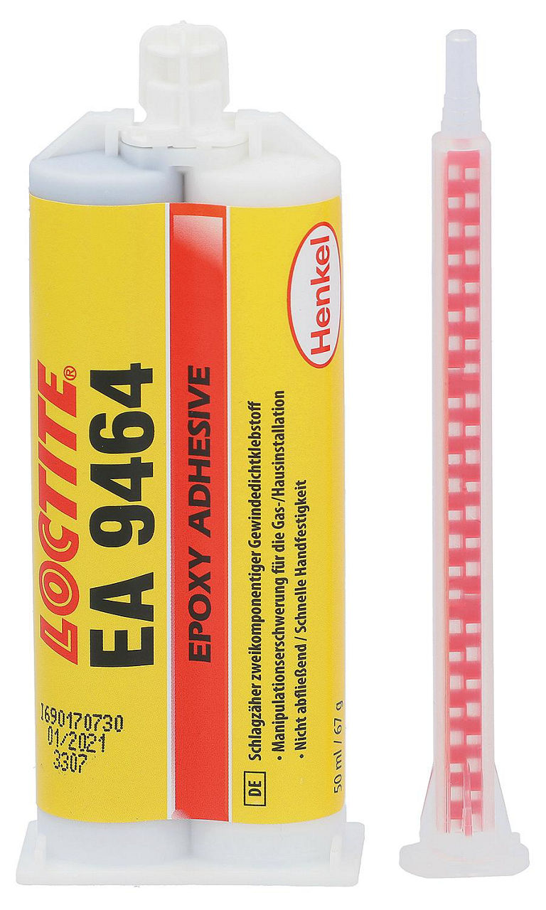Colle structurale époxy 2K Loctite EA 9464 (Hysol), cartouche double 50 ml / 67 g
