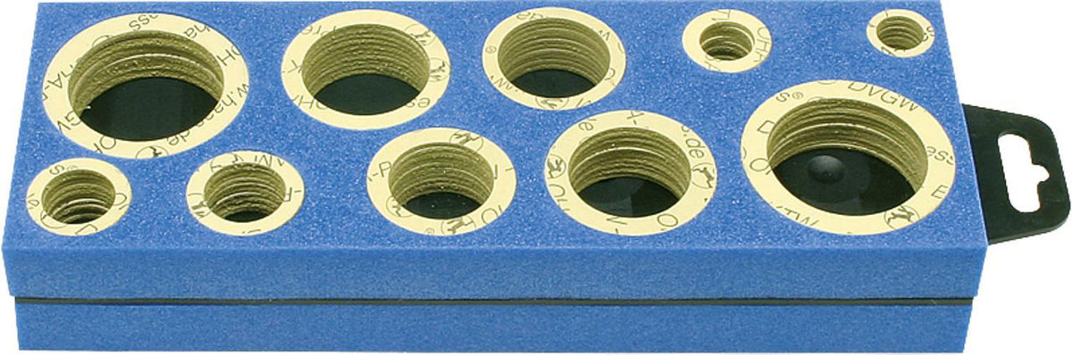 Assortiment de joints universel pour installations de chauffage Réf. 9010, contenu 186 pièces