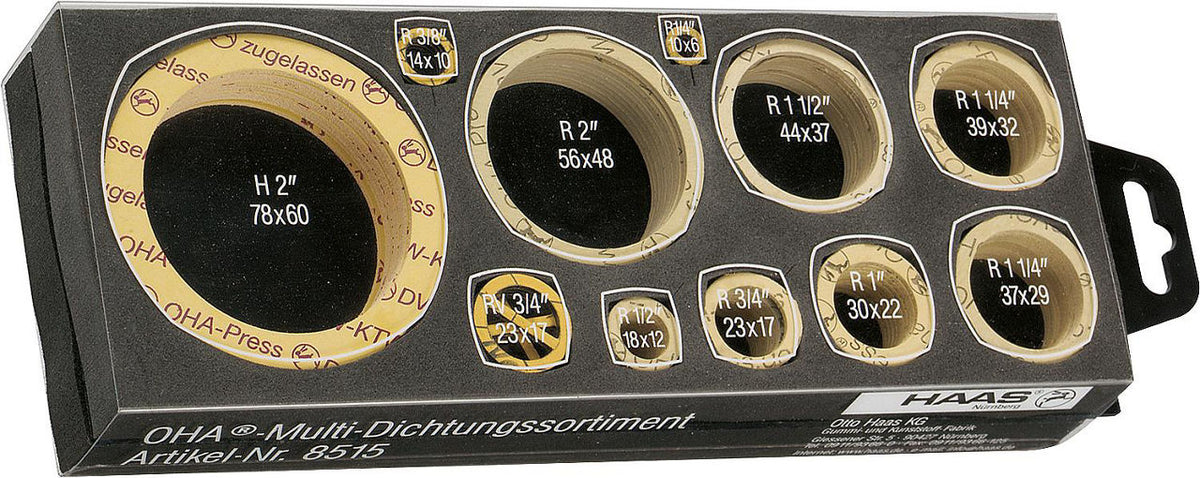 Bloc multi-joints OHA pour installation gaz et eau Contenu total 221 pièces