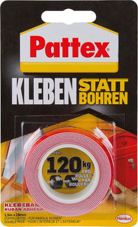 Ruban adhésif double face Pattex Power Tape PXMT2 19 mm × 1,5 m