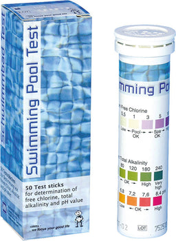 Test piscine — chlore, chlore total, alcalinité, dureté totale et pH