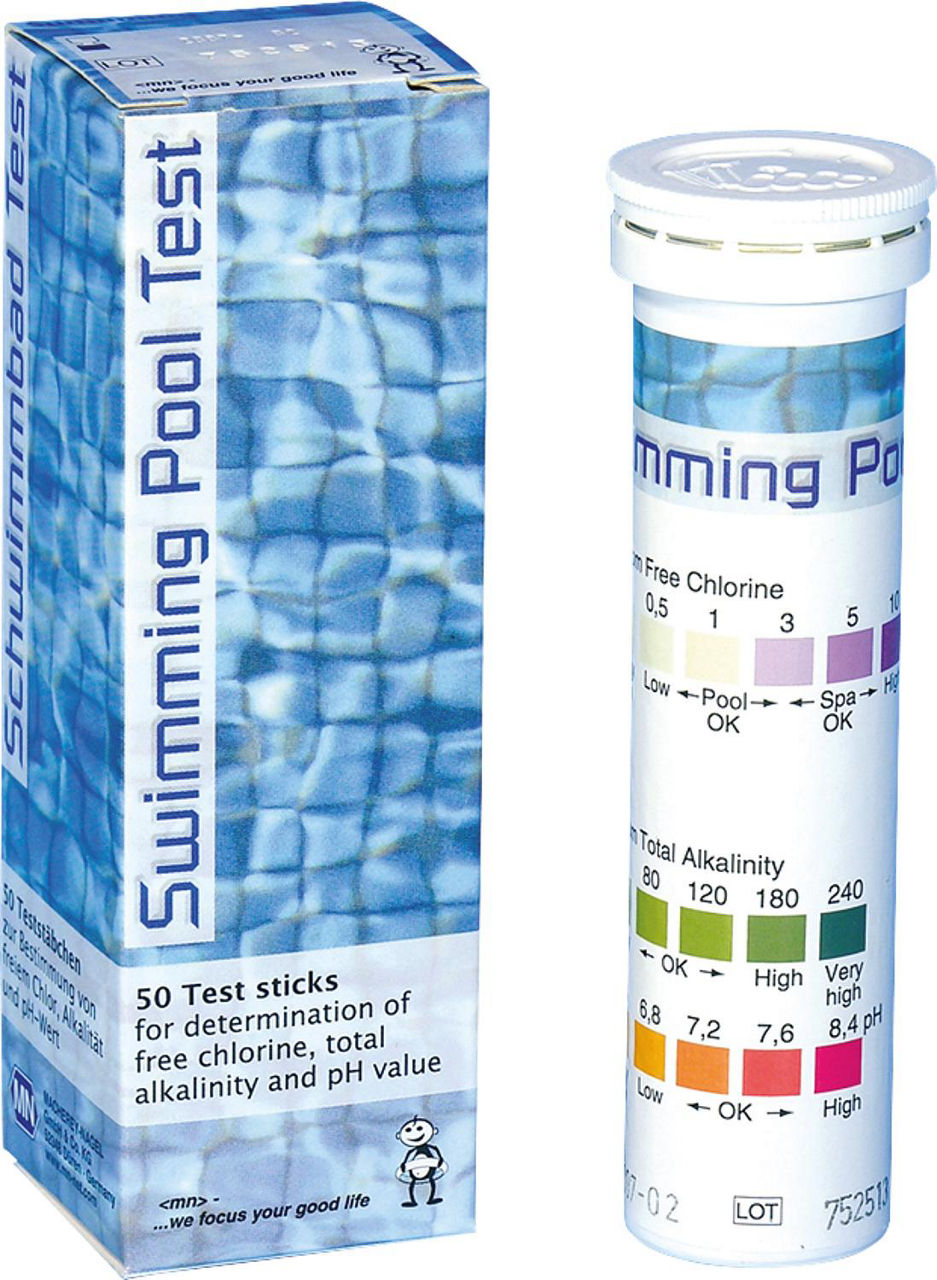 Test piscine — chlore, chlore total, alcalinité, dureté totale et pH