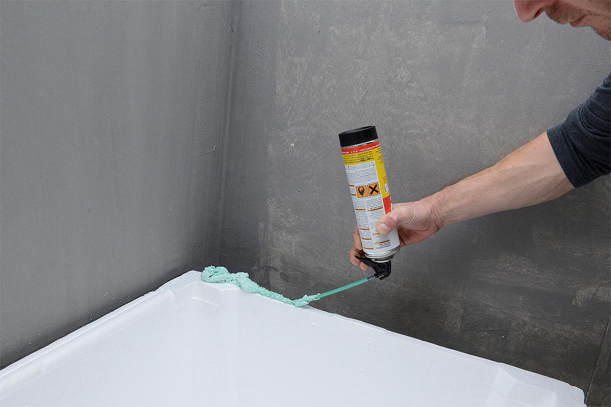 Mousse de montage rapide 2K Ramsauer 840 2K-Fix, classe feu B2, 400 ml