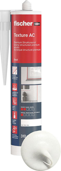 Acrylique structuré Fischer Premium Texture AC DSA blanc, 310 ml