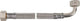 Flexible tressé inox KTW-A coudé femelle/femelle 3/8"