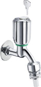 Schell vanne d'écoulement Secur verrouillable avec clapet anti-retour DN15 1/2", chromé