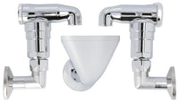 Aérateur double tube 1/2"x1" chromé Aalberts
