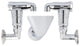 Aérateur double tube 1/2"x1" chromé Aalberts