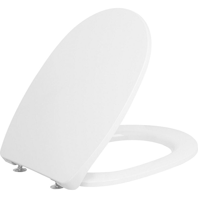 Abattant WC Design "Onovo Slim" avec fermeture douce, duroplaste blanc