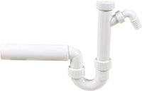 Siphon d'évier plastique blanc DN 40