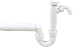 Siphon d'évier plastique blanc DN 40