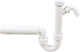 Siphon d'évier plastique blanc DN 40