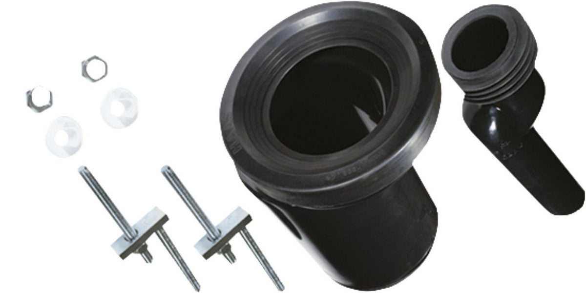 Kits manchons en PE pour WC suspendus, excentré de 25 mm