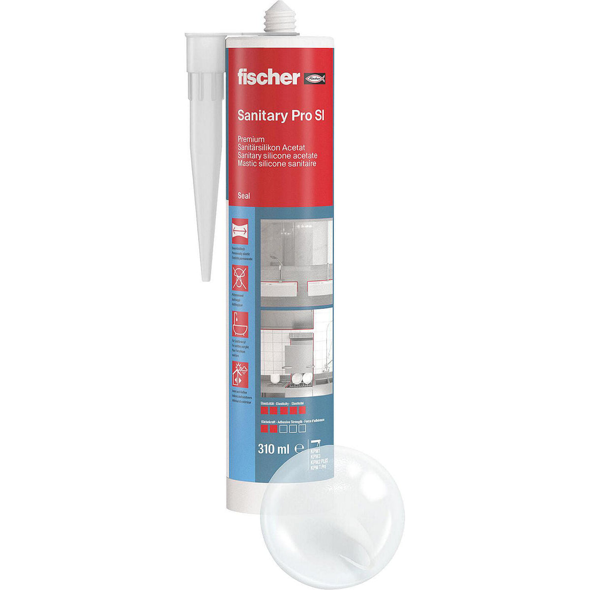 Silicone sanitaire 310 ml / 1 pièce