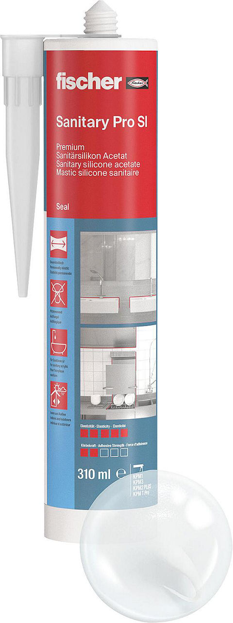 Silicone sanitaire 310 ml / 1 pièce