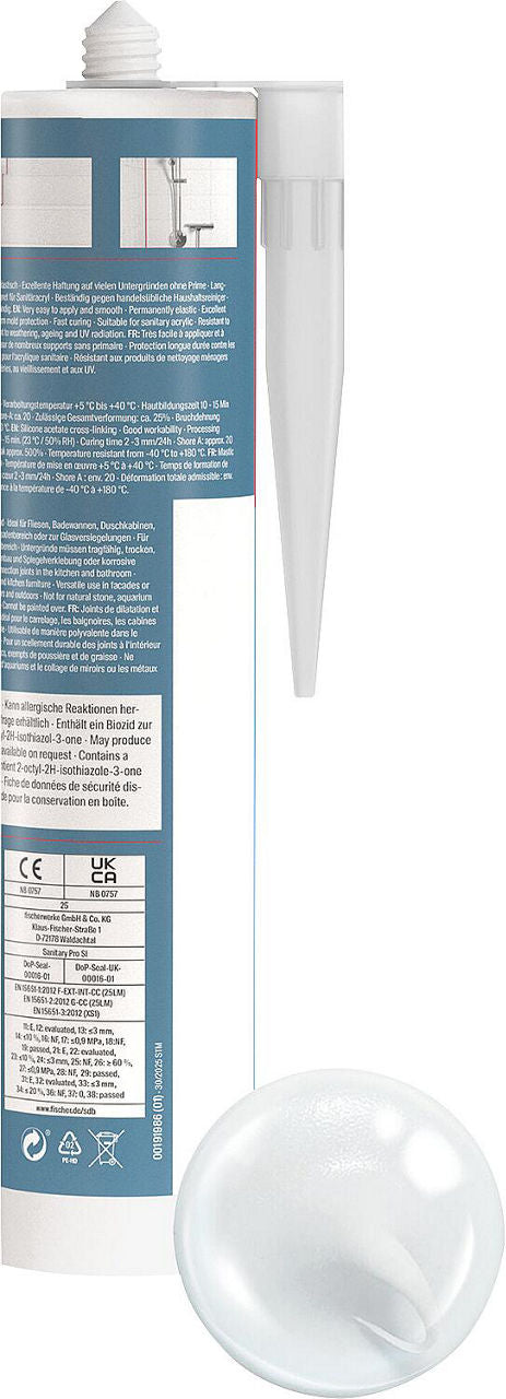 Silicone sanitaire 310 ml / 1 pièce