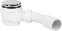 Écoulement pour bac à douche avec sortie coudée 50/40 écoulement 85 mm