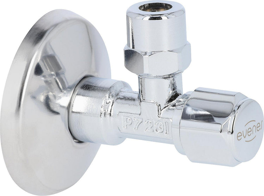 EVENES Vanne d'angle DN15 (1/2") auto-étanche avec ELB