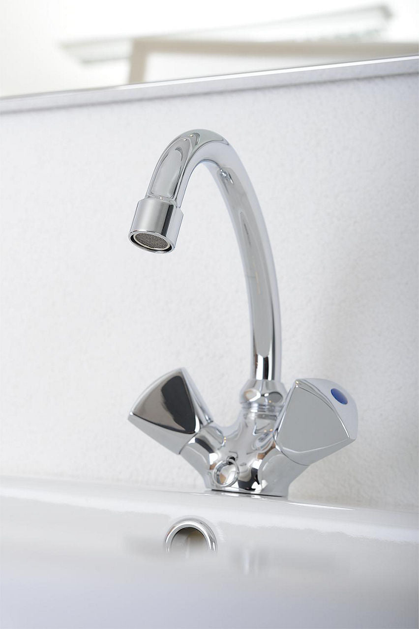 Mélangeur de lavabo Evenes Etou saillie 134mm chromé