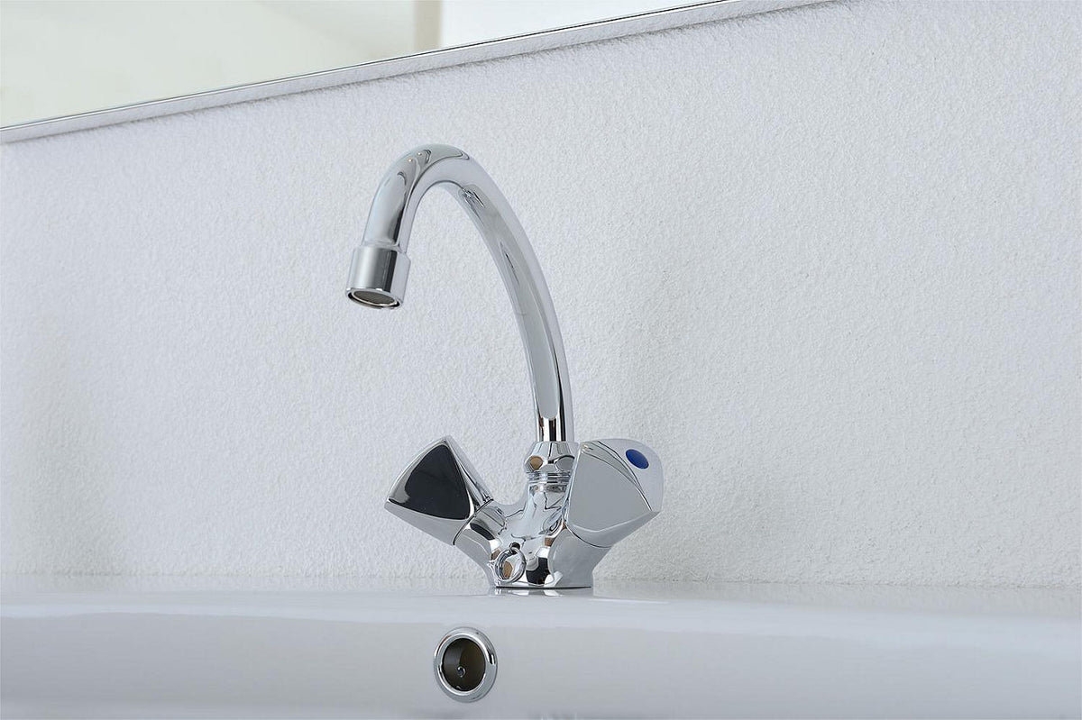 Mélangeur de lavabo Evenes Etou saillie 134mm chromé