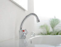 Mélangeur de lavabo Evenes Etou saillie 134mm chromé