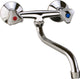 Mitigeur d'évier à deux poignées Etou Bec orientable Saillie 250 mm chrome