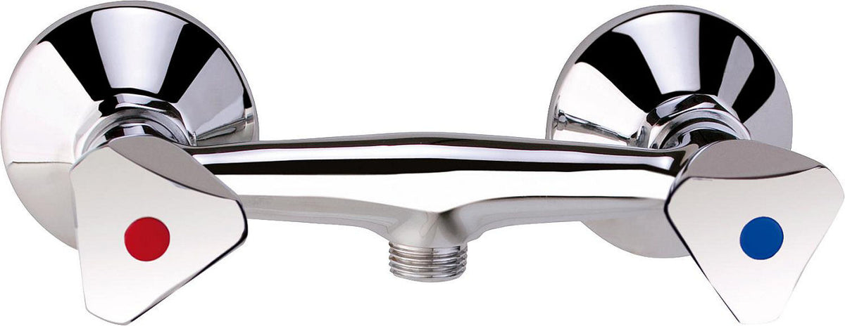 Mitigeur douche apparent Etou 2 poignées saillie 50 mm chromé