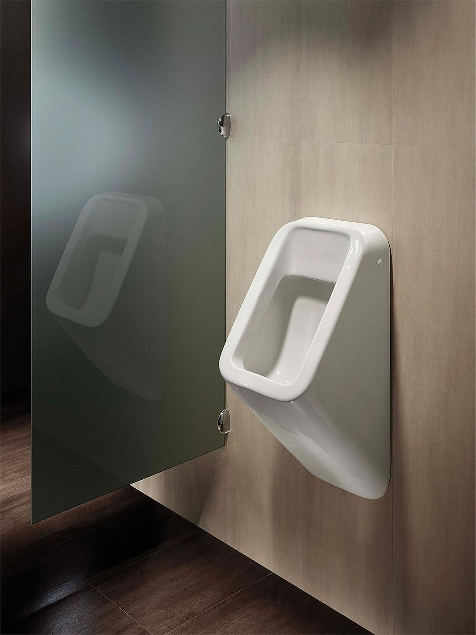 Urinoir evenes FUSION, alimentation par l'arrière, 325×685×305 mm, céramique blanche - vue 2