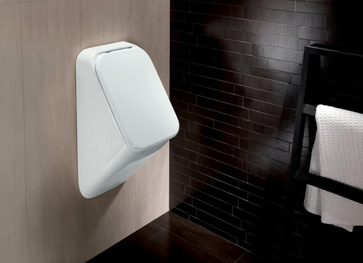 Urinoir evenes FUSION, alimentation par l'arrière, 325×685×305 mm, céramique blanche - vue 2