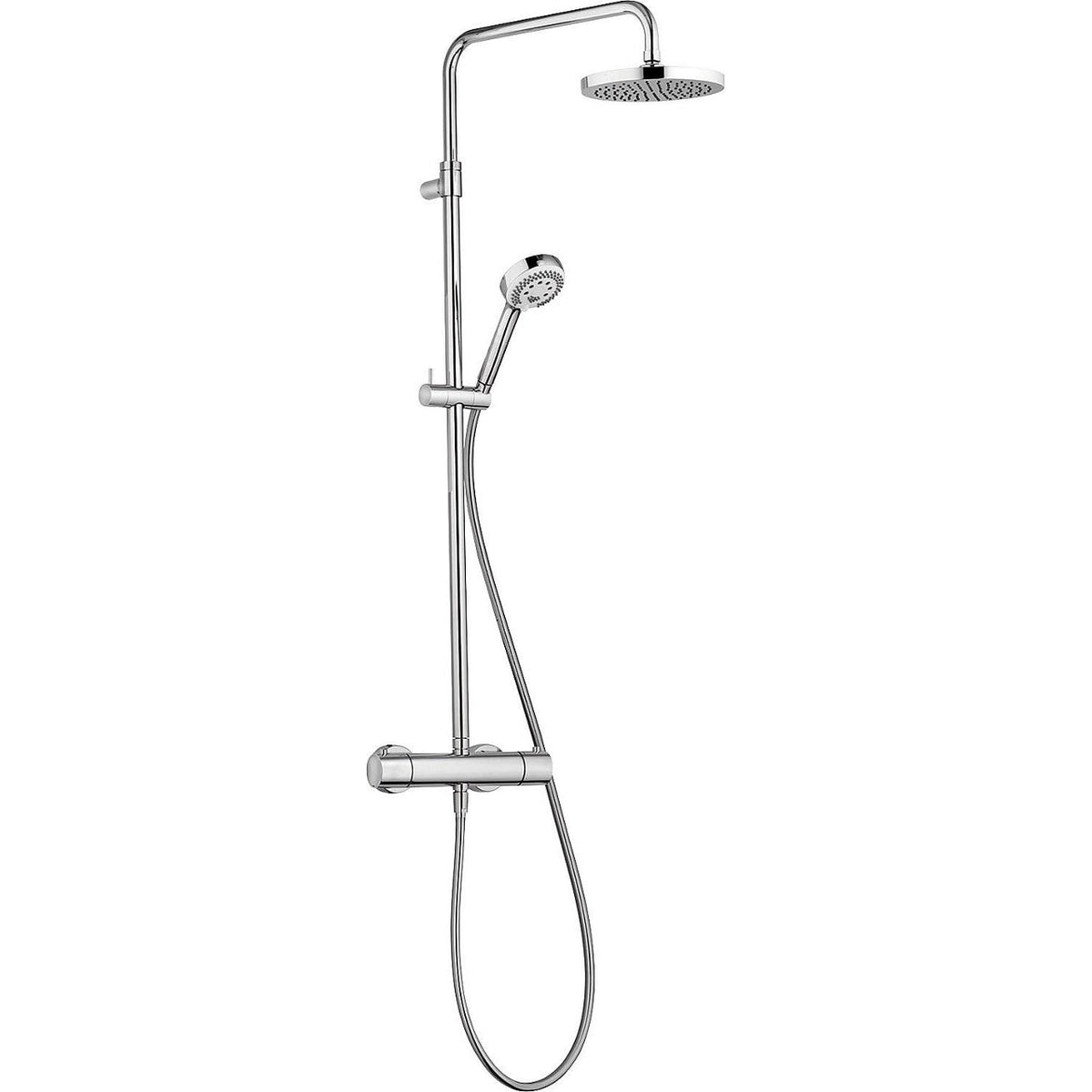 Colonne de douche Kludi Logo chrome, pomme de douche Ø 200 mm