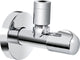 Vanne d'angle série Linéa 1/2" x 3/8" avec rosace