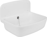 Bac déversoir blanc avec garniture R 1 1/2"