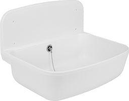 Bac déversoir blanc avec garniture R 1 1/2"